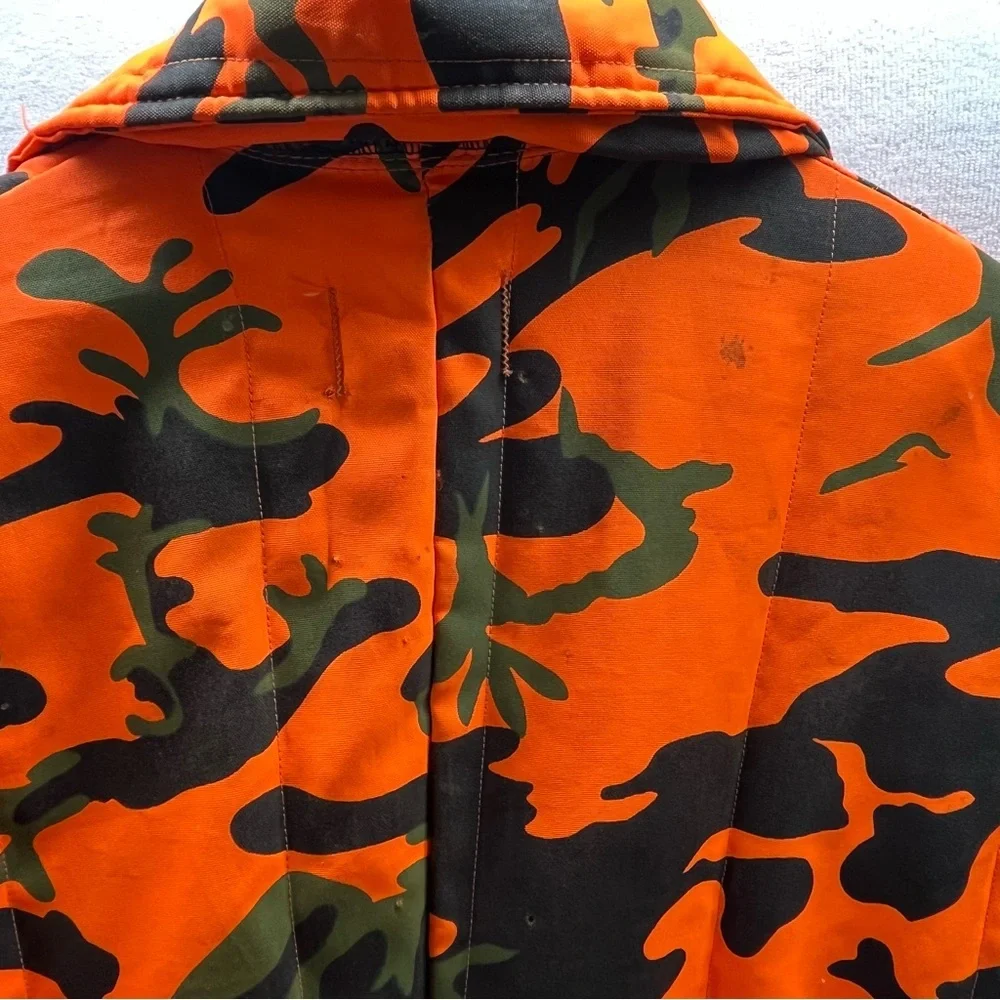 SafTBak Orange Camo Hunting Overalls Boys L Hunt‎ outdoors Winter